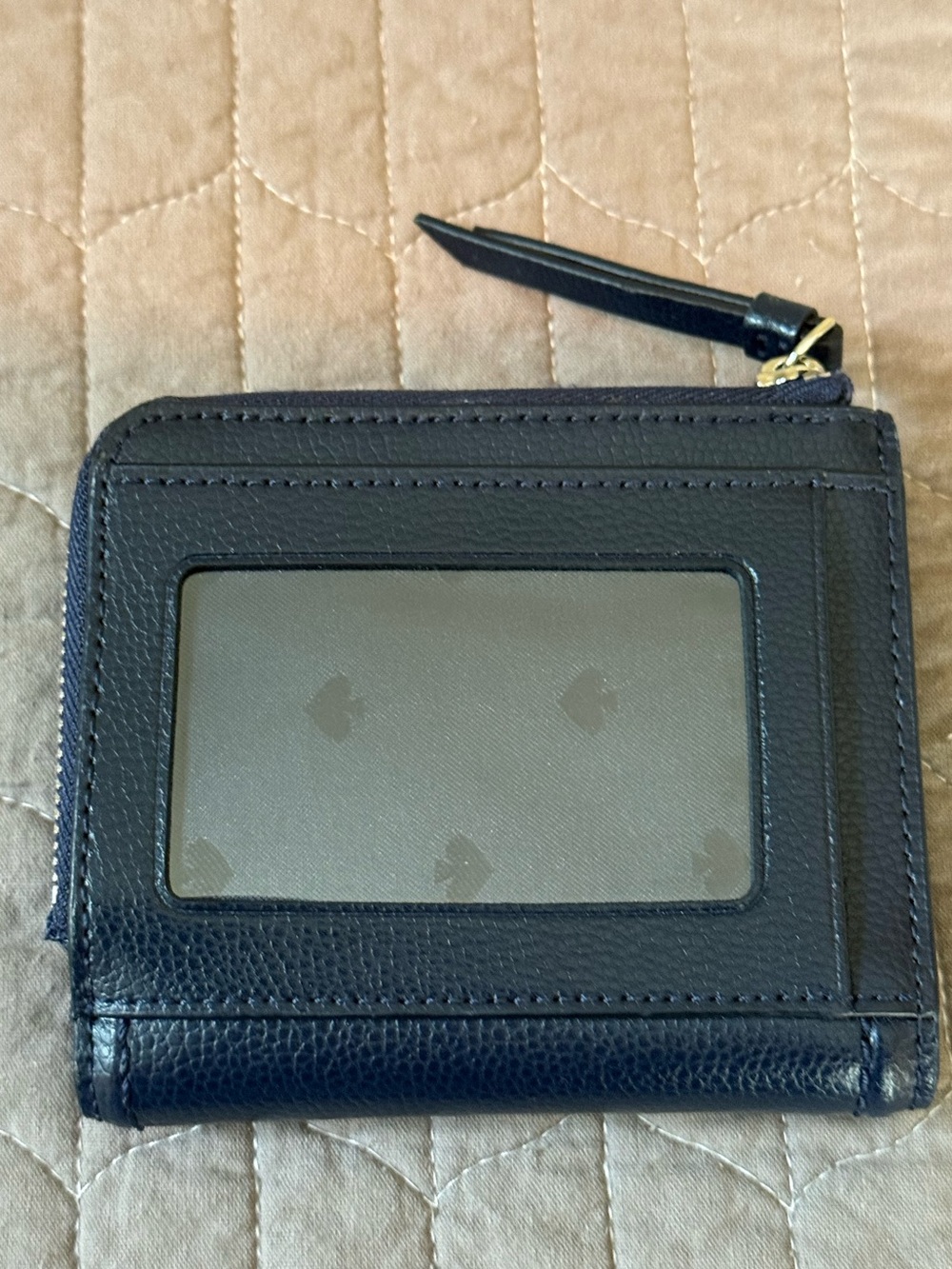 kate spade Navy Leather Patterson Drive Small Bi-Fold Wallet! - Picture 5 of 5